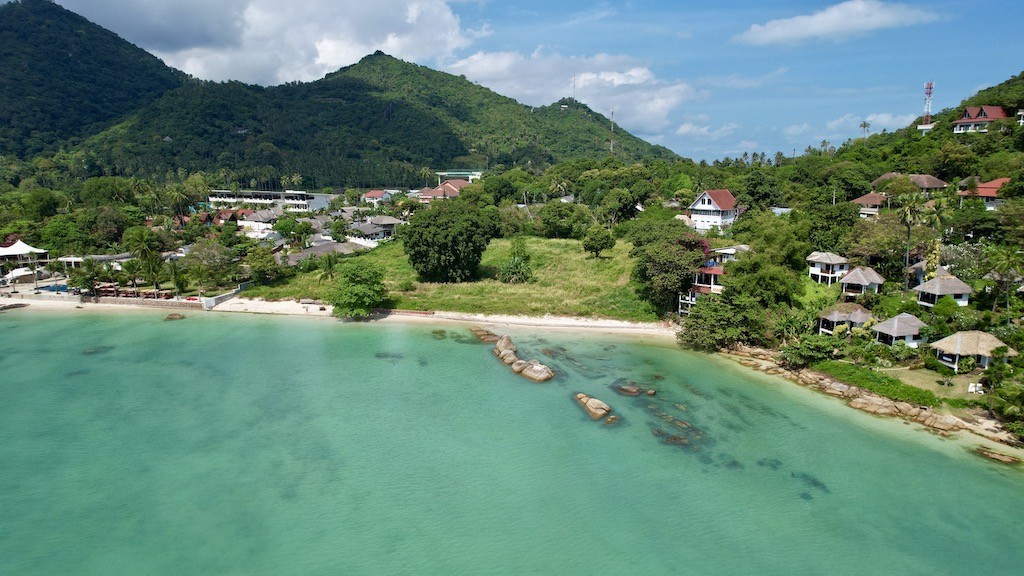Koh Samui Beachfront Land Lamai Aerial Front