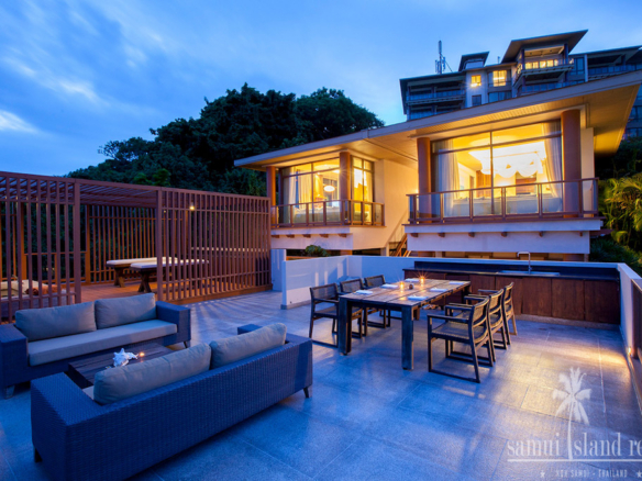 Koh Samui Beachfront Pool Villa Roof Terrace