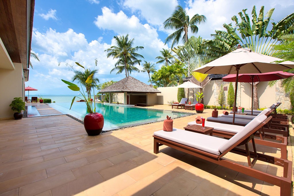 Koh Samui Beachfront Property Sun Terrace