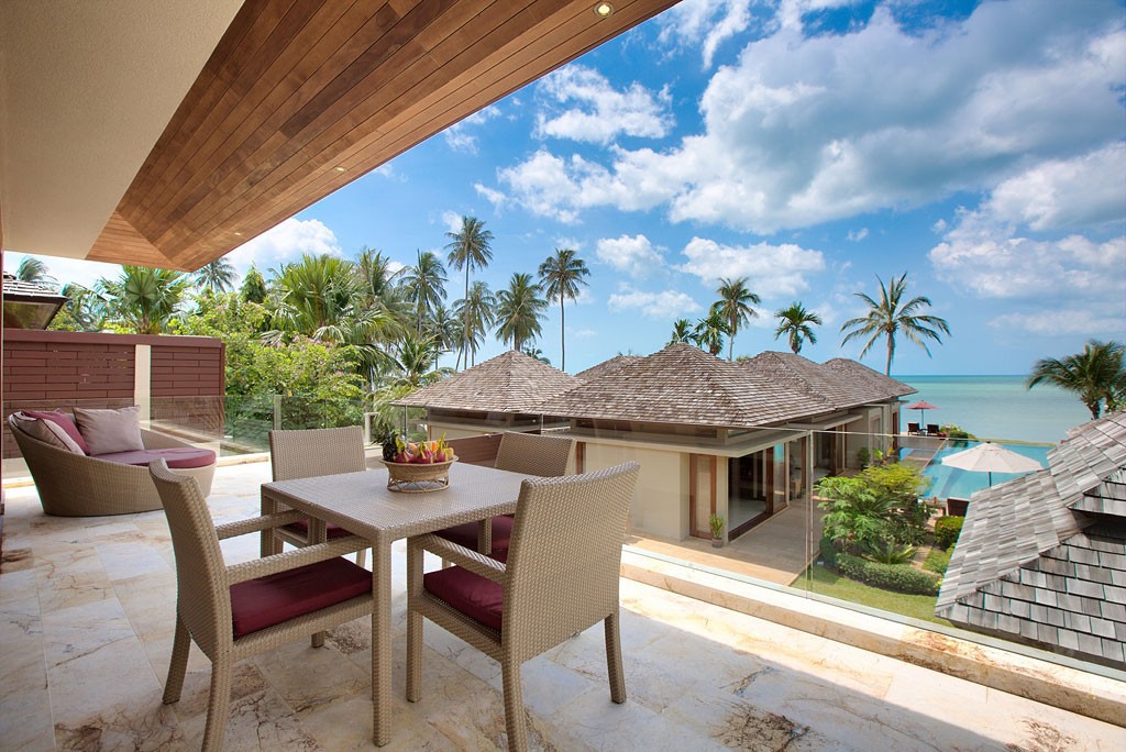 Koh Samui Beachfront Property Terrace