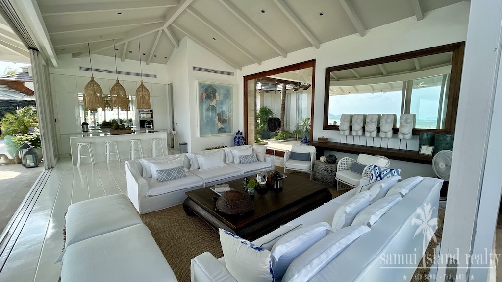 Koh Samui Beachfront Villa Chaweng Lounge