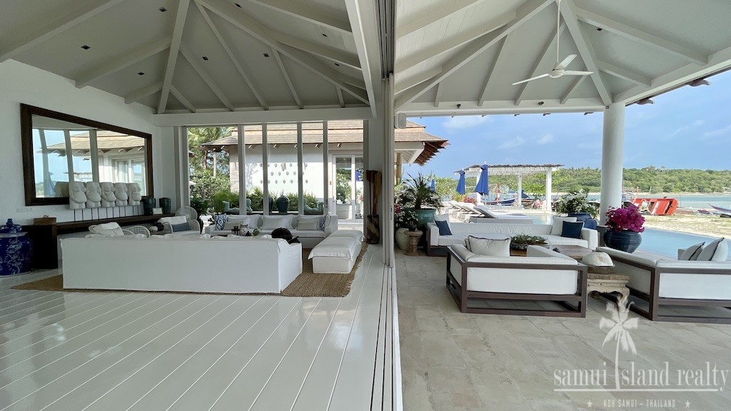 Koh Samui Beachfront Villa Chaweng Indoor Outdoor Living