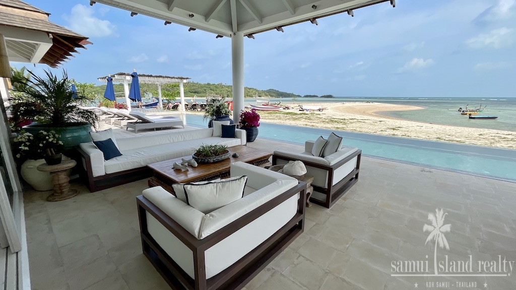 Koh Samui Beachfront Villa Chaweng Outdoor Seating