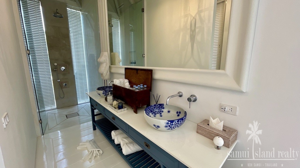 Koh Samui Beachfront Villa Chaweng Washroom