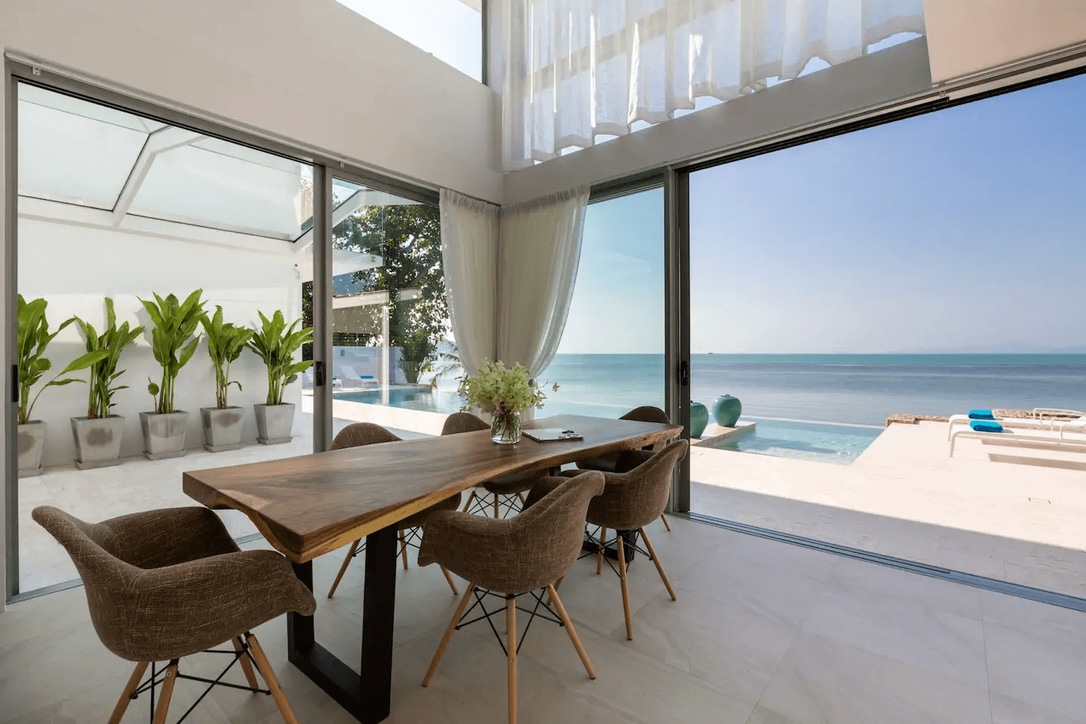 Koh Samui Beachfront Villa For Sale Dining
