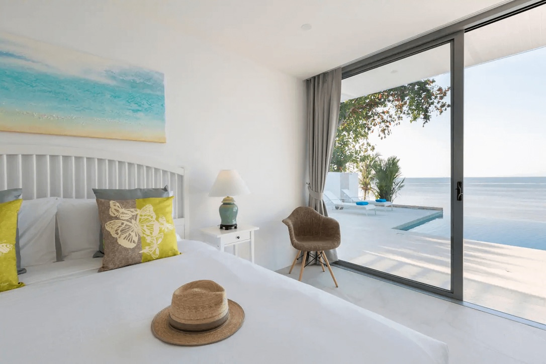 Koh Samui Beachfront Villa For Sale In Bophut Bedroom