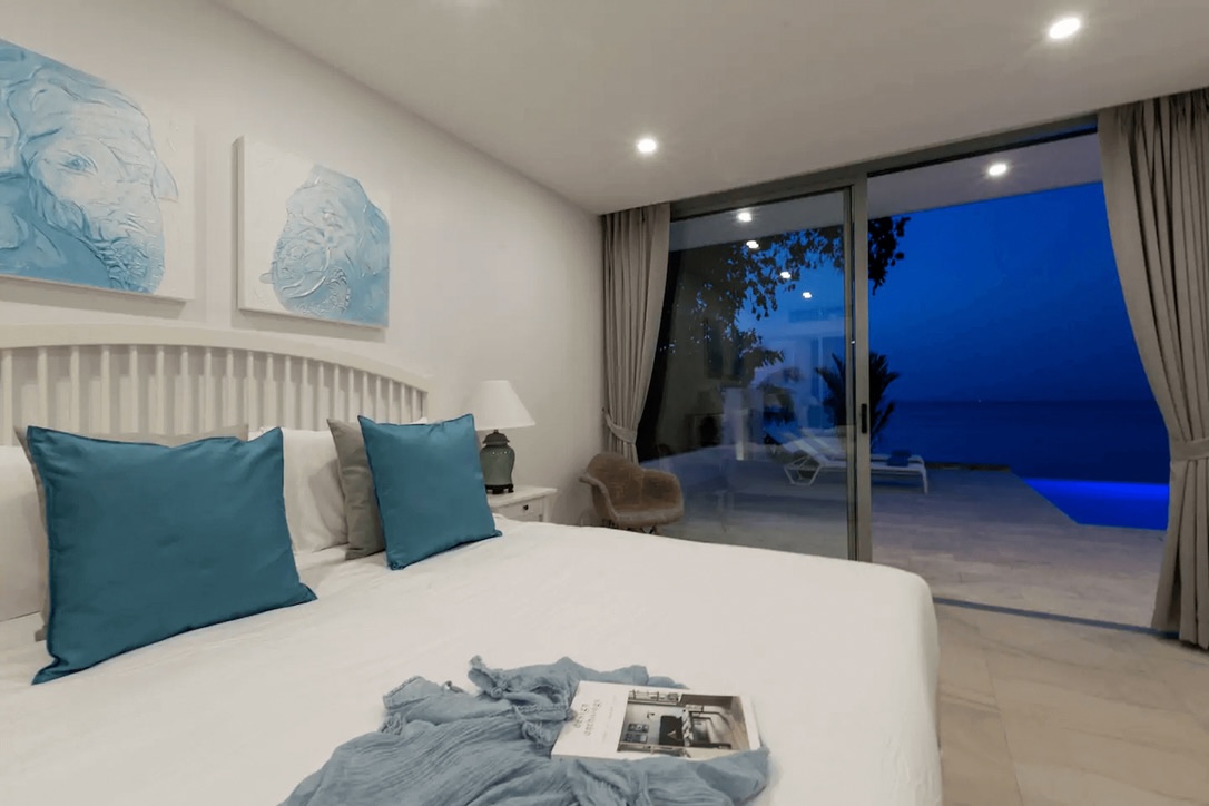 Koh Samui Beachfront Villa For Sale In Bophut Bedroom