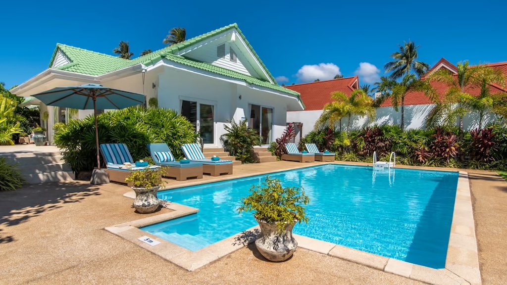 Koh Samui Beachfront Villa For Sale In Hua Thanon Pool