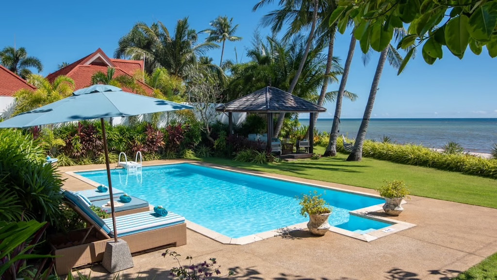 Koh Samui Beachfront Villa For Sale In Hua Thanon Poolside Terrace