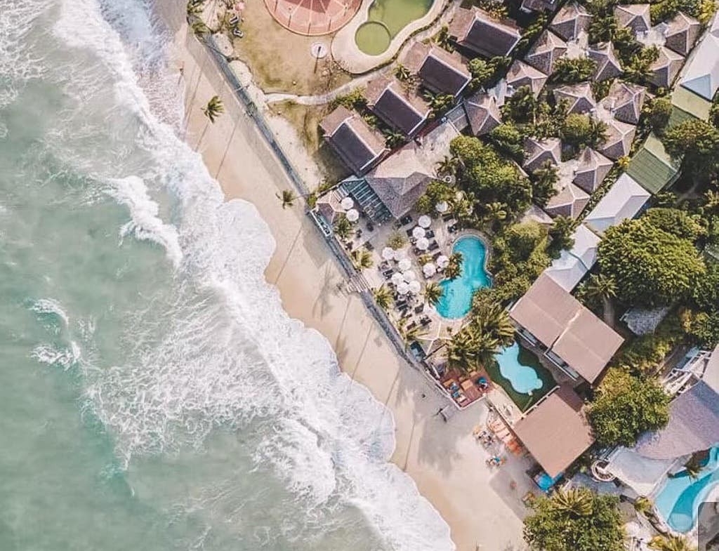 Koh Samui Beachfront Resort Aerial