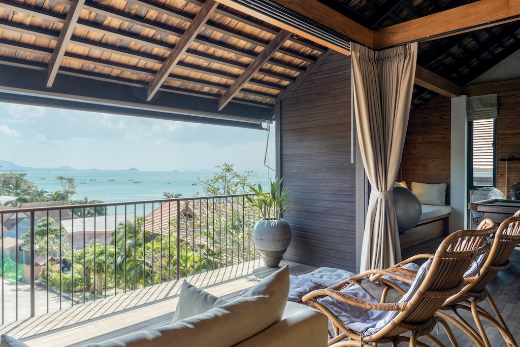 Koh Samui Beachside House For Sale Living Room View