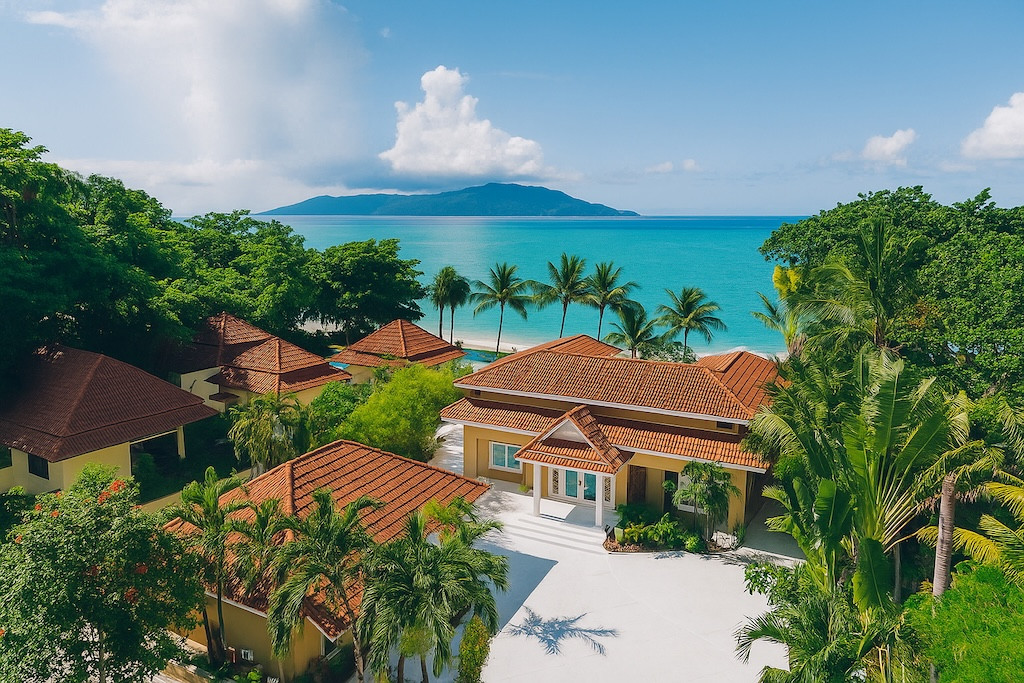 Koh Samui Beachside. Villa Aerial