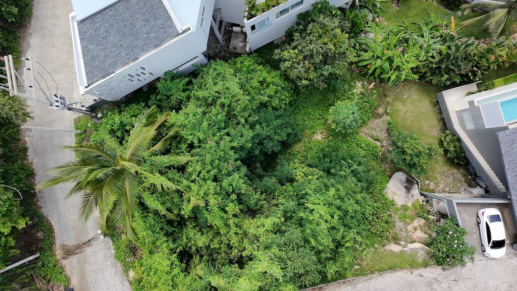 Koh Samui Chaweng Noi Land For Sale Aerial Above