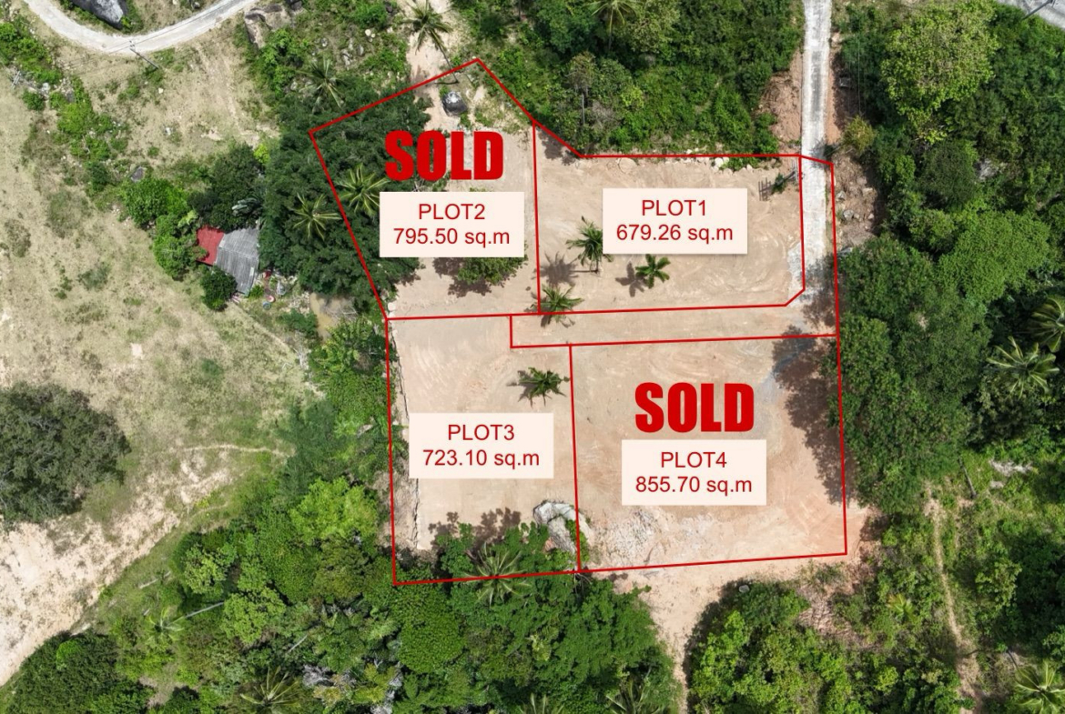 Koh Samui Chaweng Noi Land Plots Site Plan