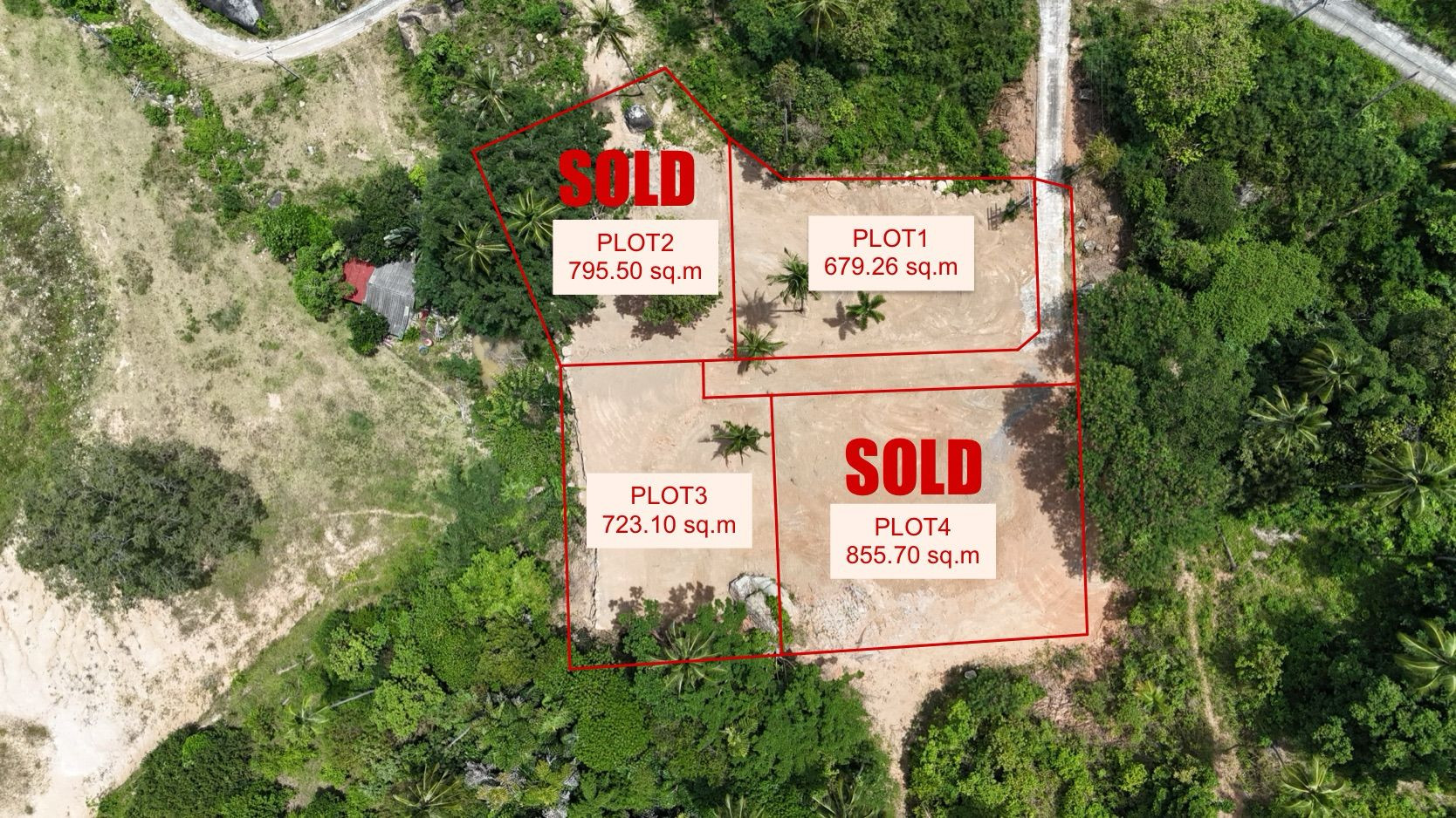 Koh Samui Chaweng Noi Land Plots Site Plan