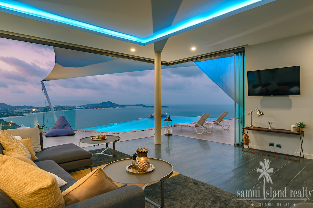 Koh Samui Chaweng Noi Property Lounge At Night