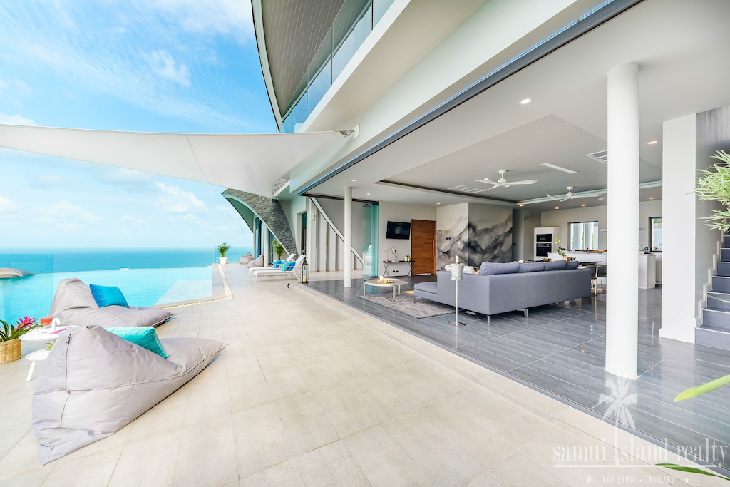 Koh Samui Chaweng Noi Property Indoor Outdoor Living