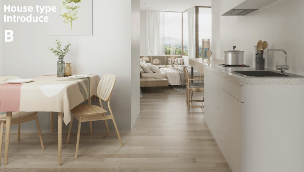 Koh Samui Condominium Apartments Type B Kitchen