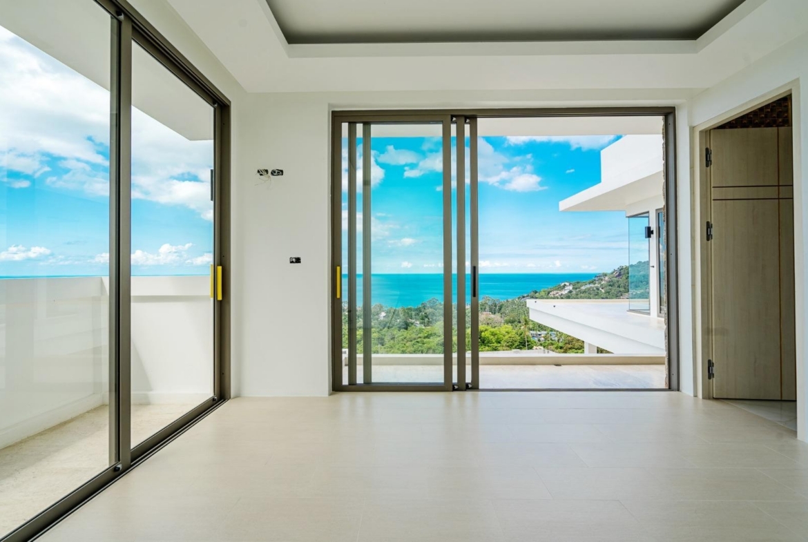 Koh Samui Contemporary Modern Villa Bedroom View