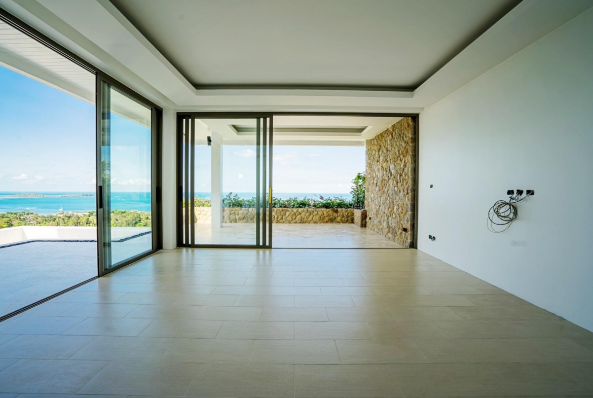 Koh Samui Modern Contemporary Villa Living space