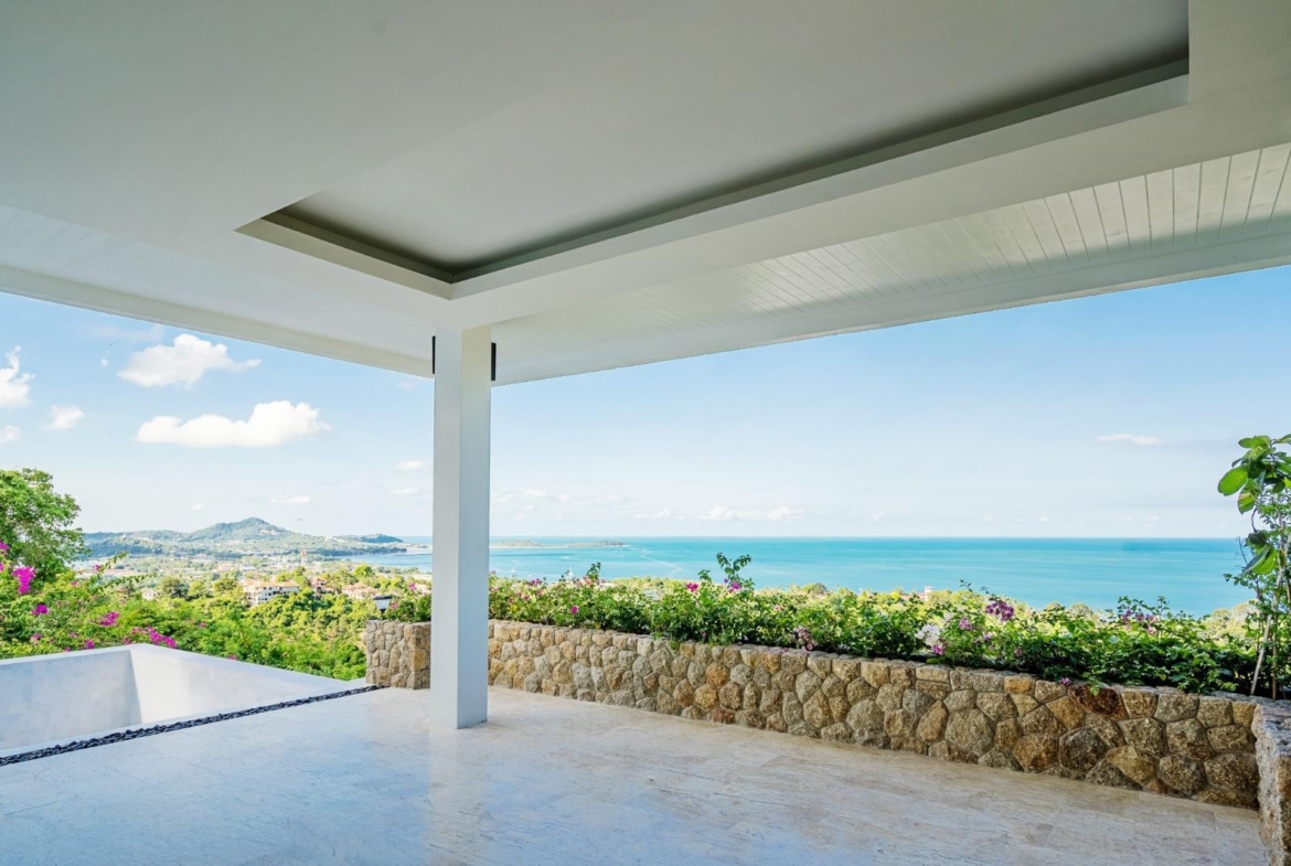 Koh Samui Contemporary Modern Villa Covered Terrace