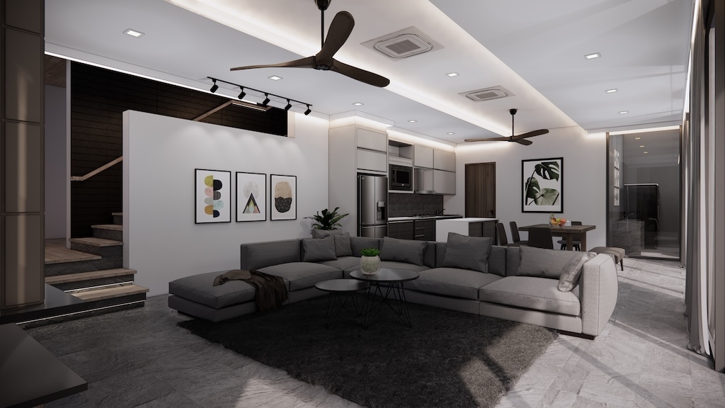 Koh Samui Contemporary Pool Villas Living Area