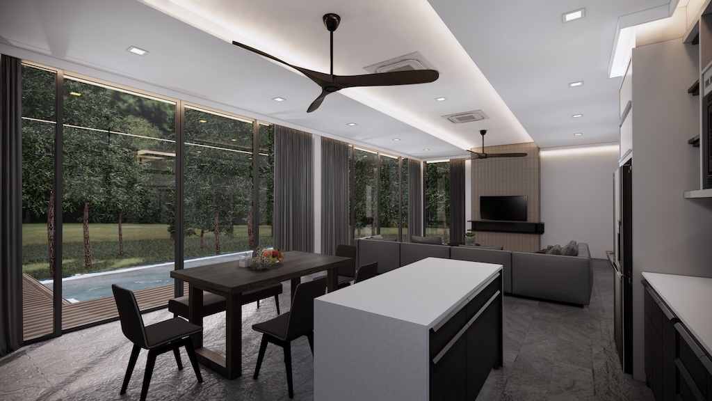 Koh Samui Contemporary Pool Villa Dining
