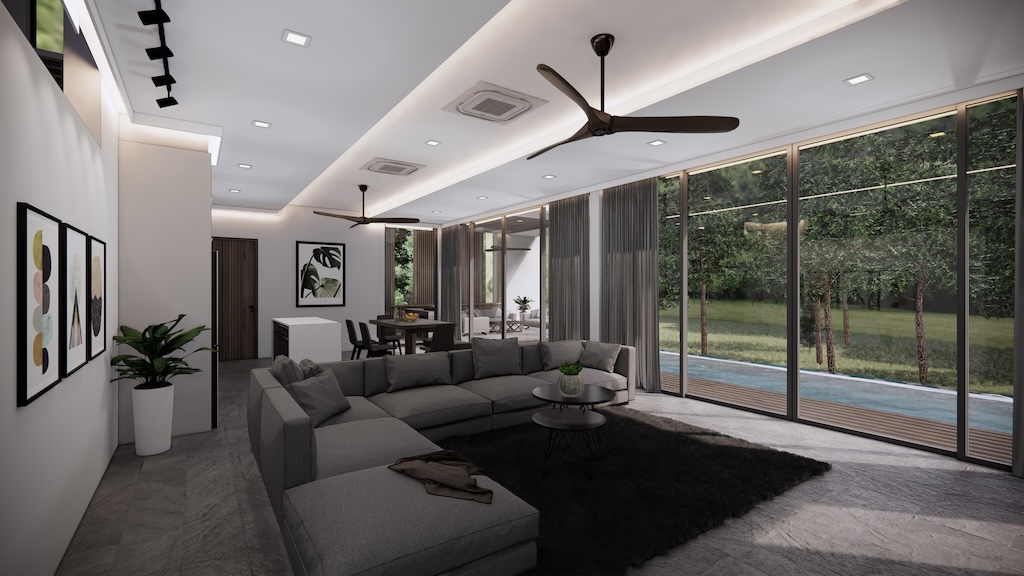 Koh Samui Contemporary Pool Villa Lounge