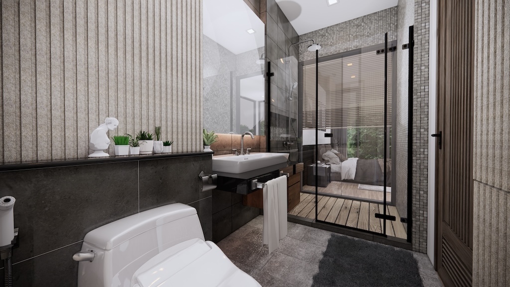 Koh Samui Contemporary Pool Villas Bathroom