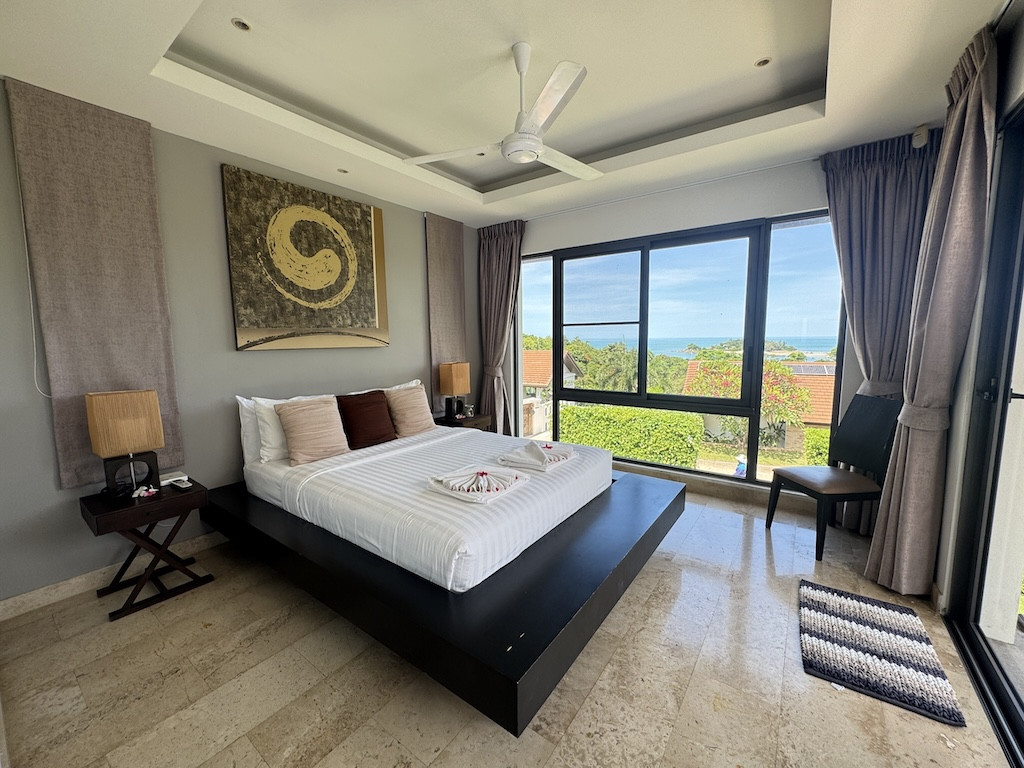 Koh Samui Longterm Villa Rental Choeng Mon Bedroom