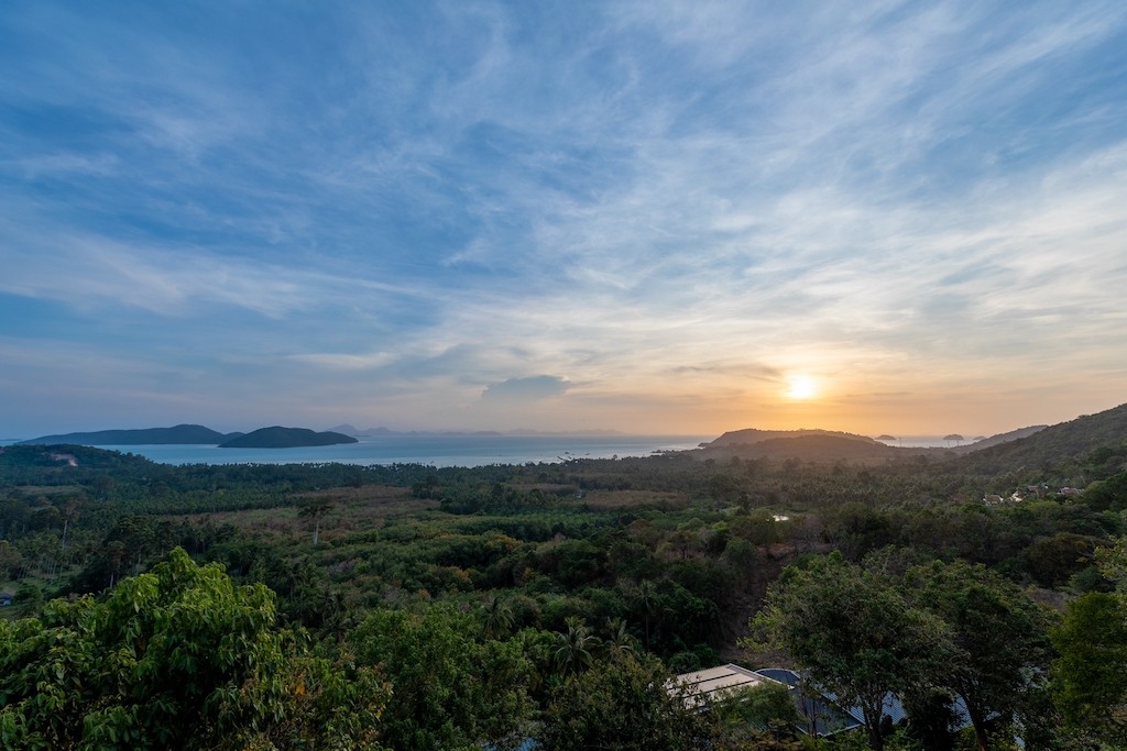 Koh Samui Luxury Property Sun Setting