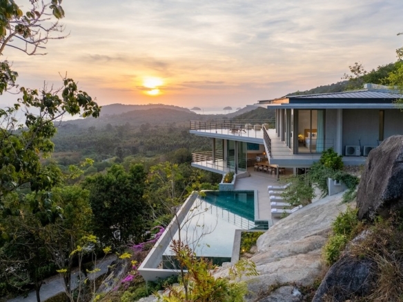 Koh Samui Luxury Property Sun Set View