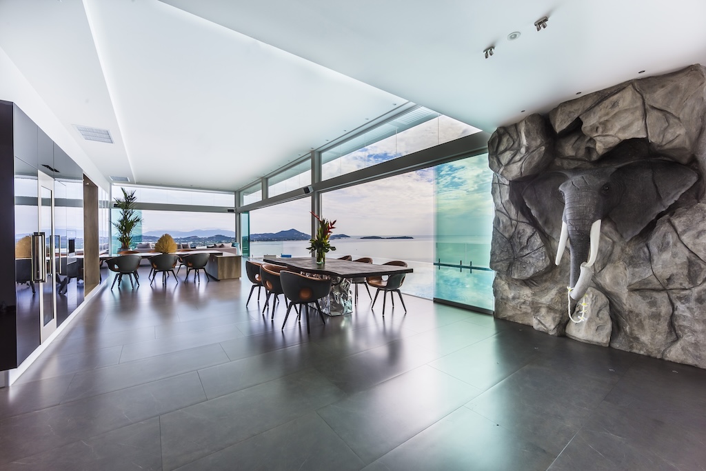 Koh Samui Luxury Sea View Villa Living Area