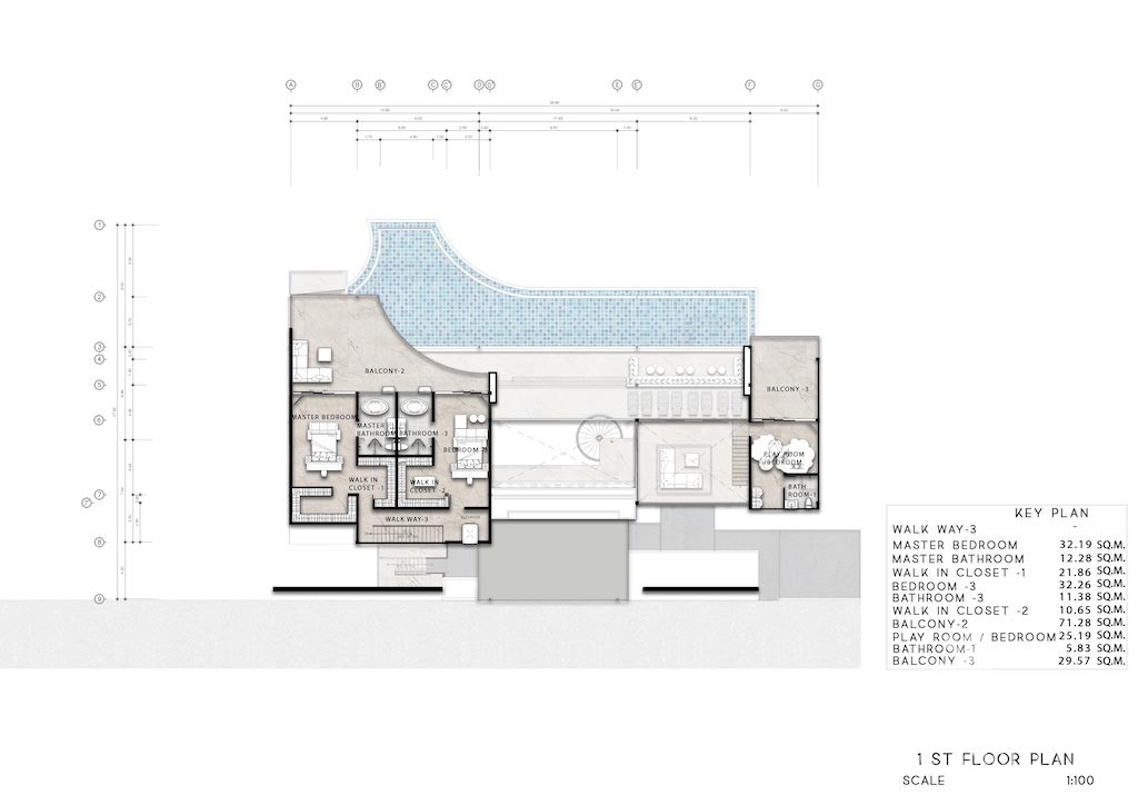 Koh Samui Luxury Villas Bang Po 1st Floor Plan