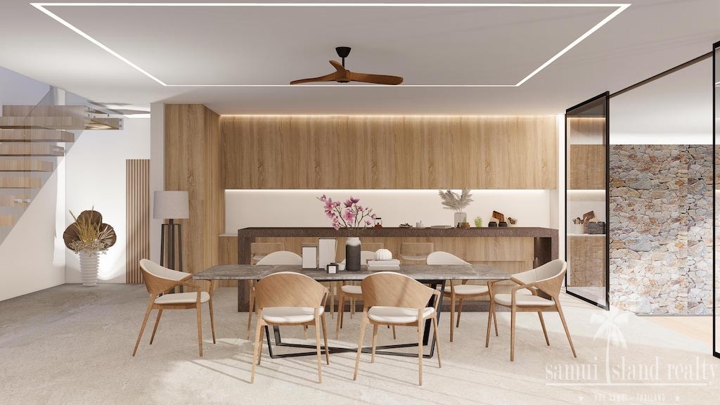 Koh Samui Luxury Villas Bang Po Dining Area