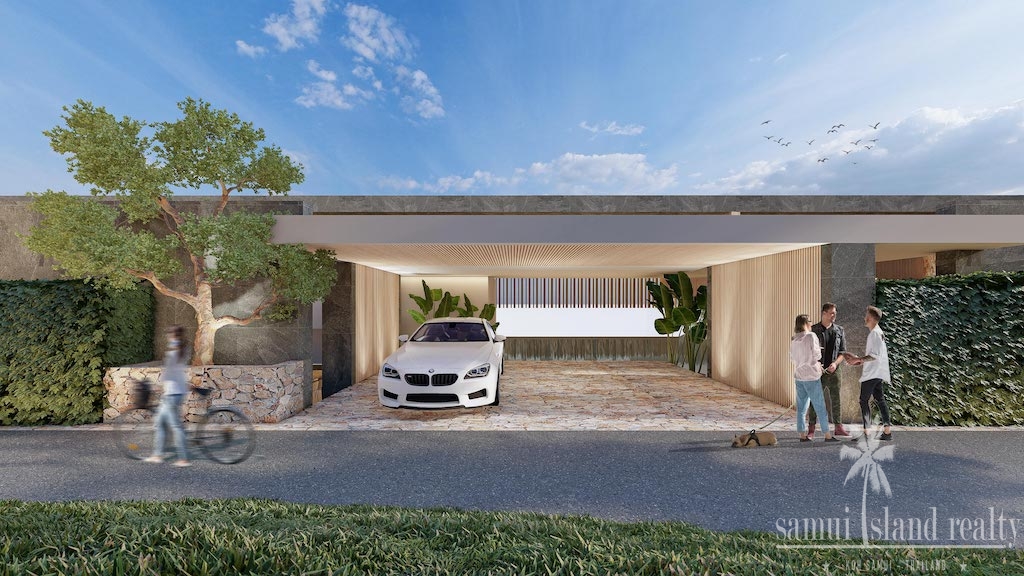 Koh Samui Luxury Villas Bang Po Parking