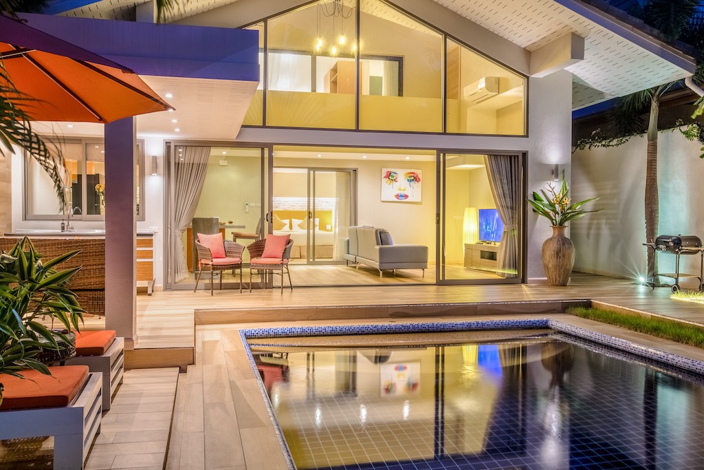Koh Samui Maenam Property Night Exterior