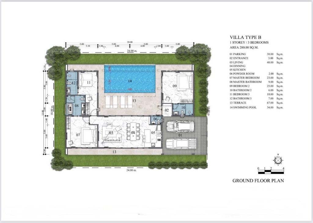 Koh Samui Maenam Villas Floor Plan