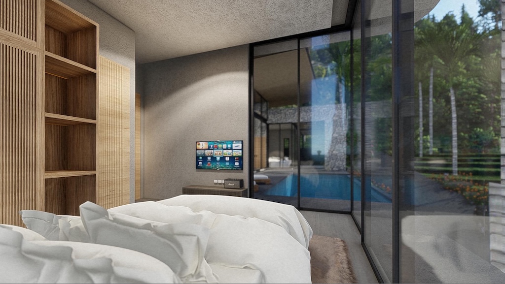 Koh Samui Modern Maenam Villas Bedroom