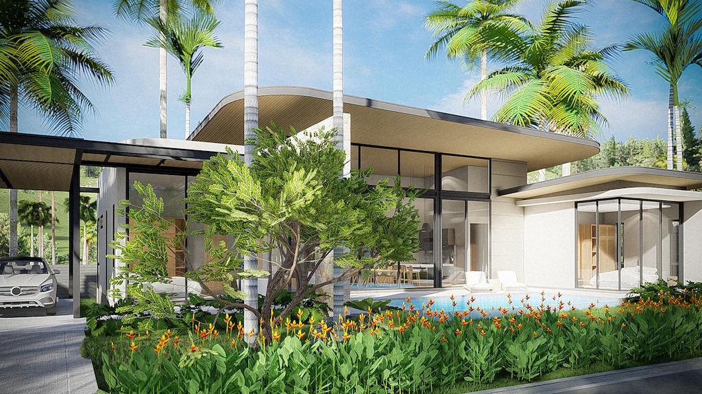 Koh Samui Modern Maenam Villas Front