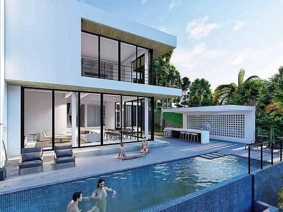 KOh Samui Modern Sea View Villa Pool