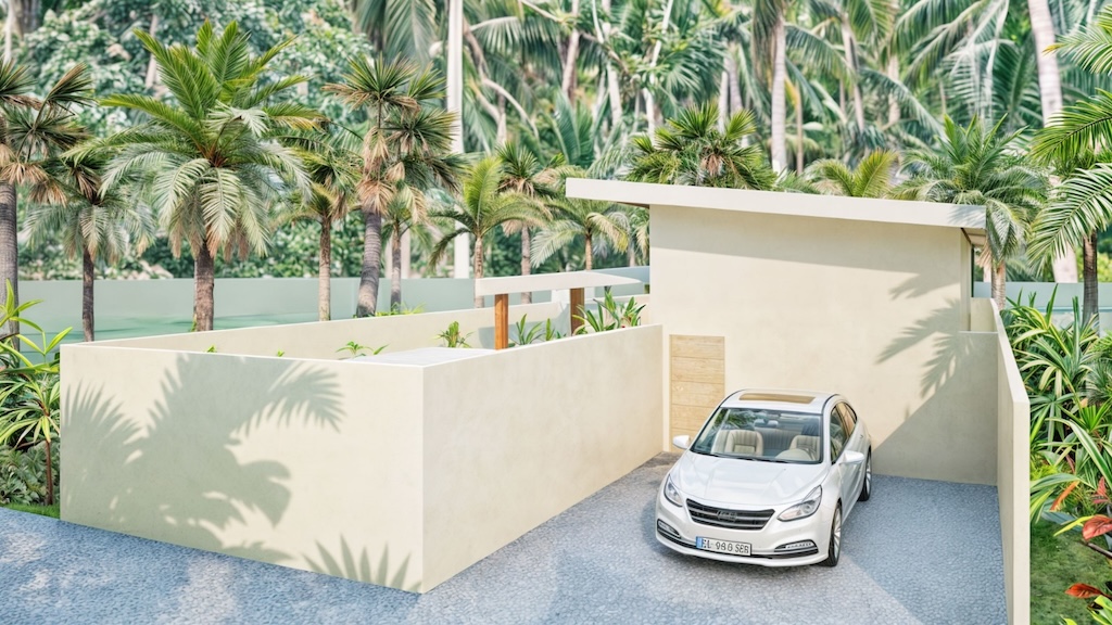 Koh Samui One Bedroom Villa Parking