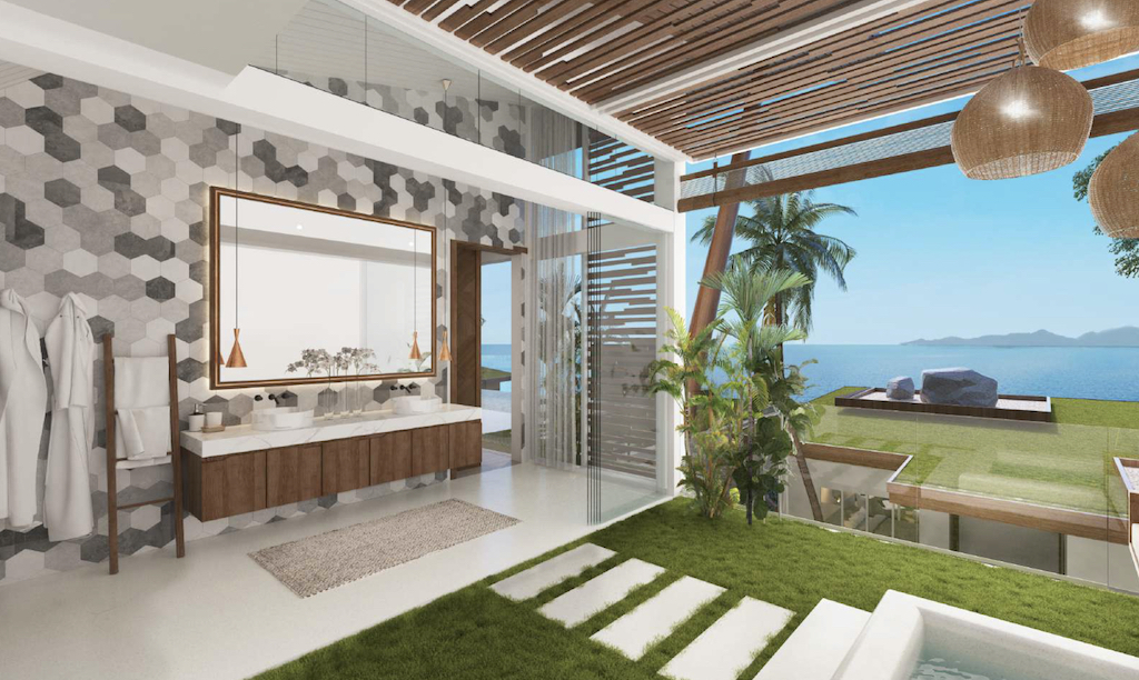 Koh Samui Pacific Palisade Master Bathroom