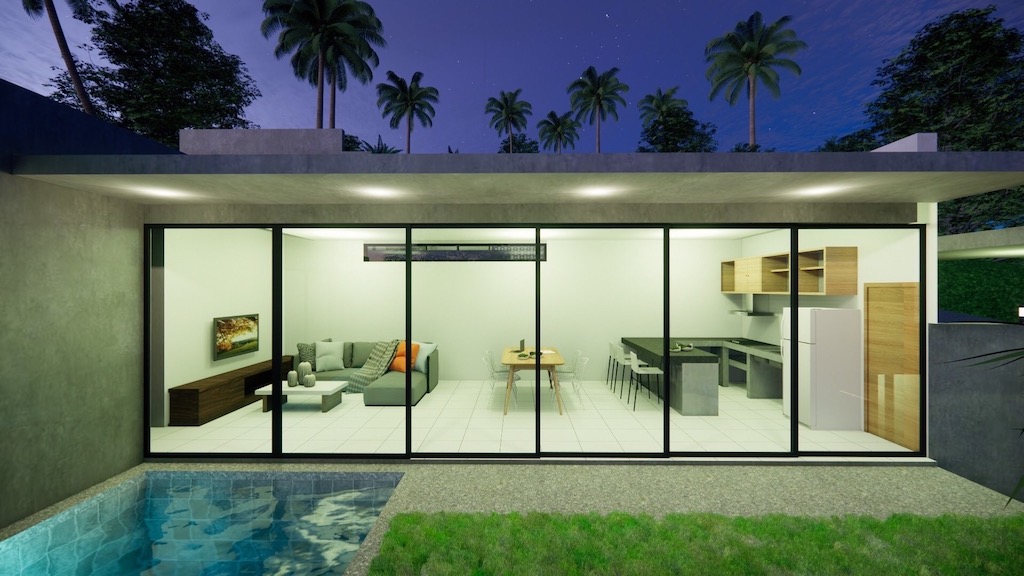 Living Area At Night