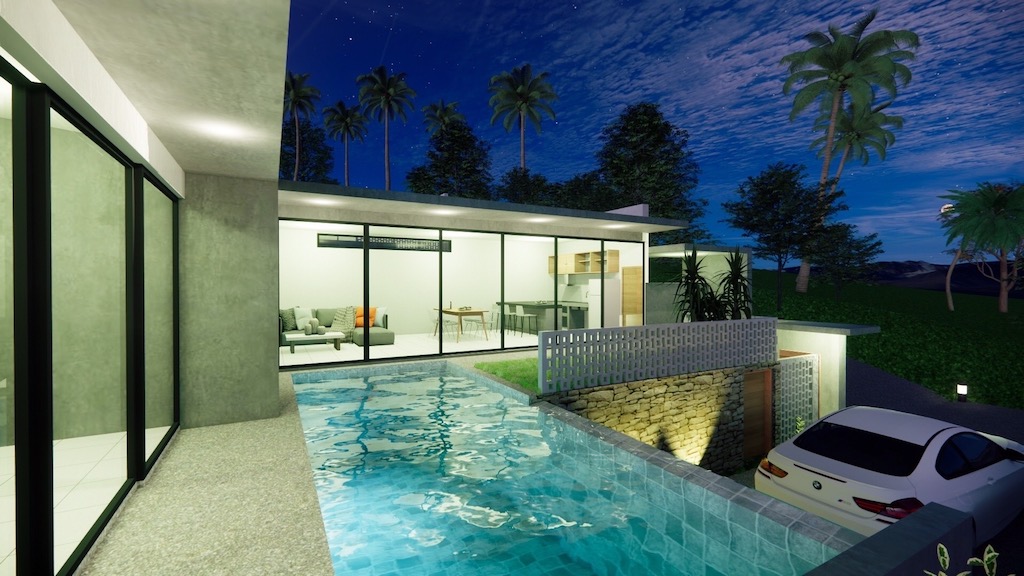 Pool At Night