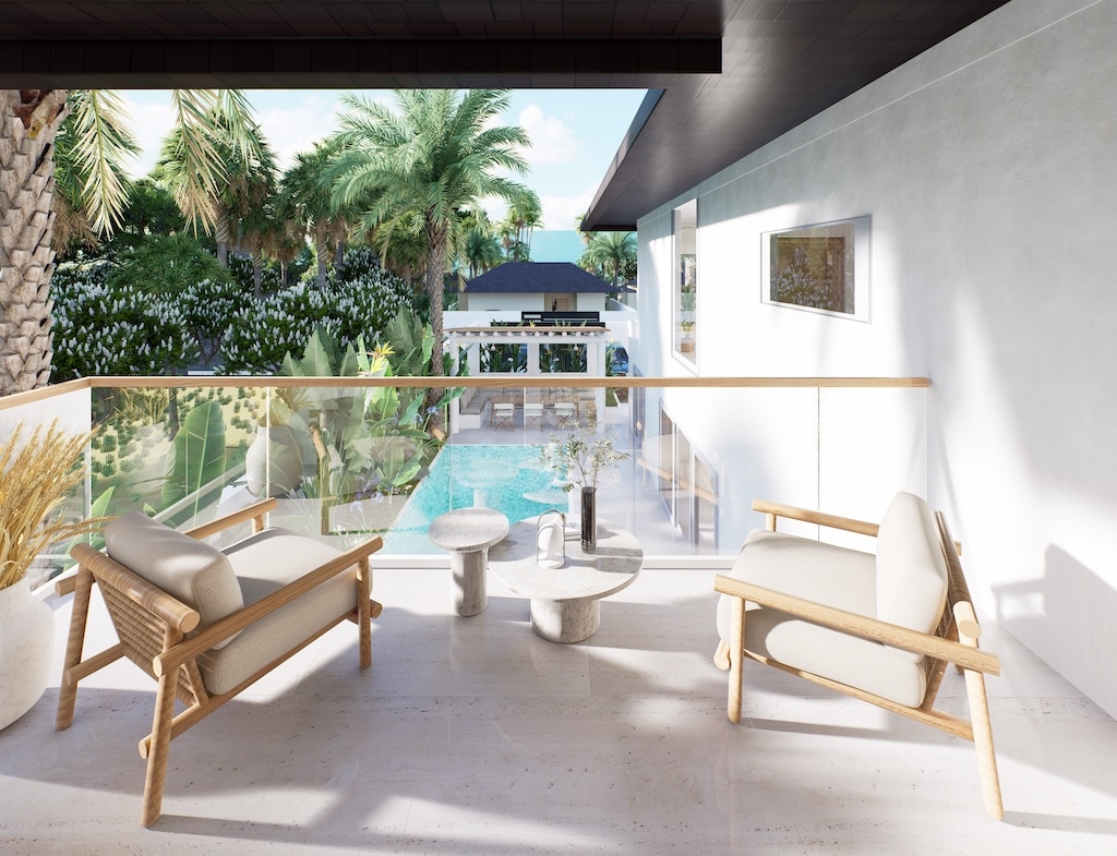 Koh Samui Properties For Sale In Maenam Balcony