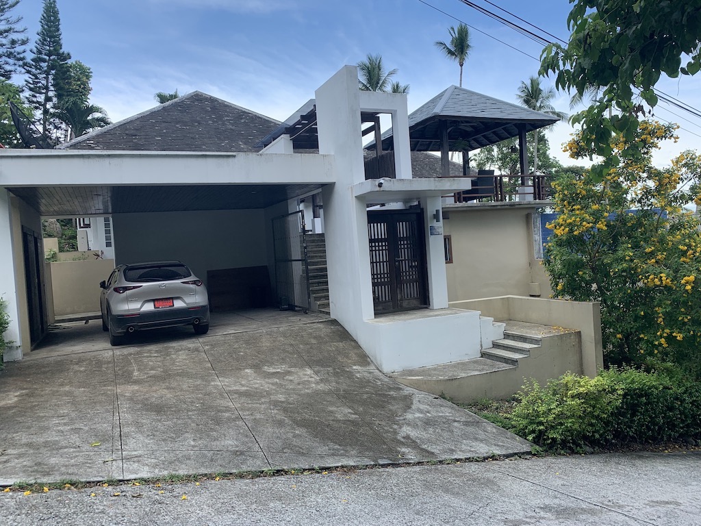 Parking at Koh Samui Property Nathon
