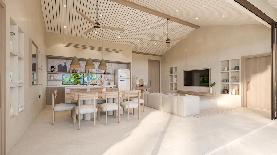 Koh Samui Sea & Sunset Villas Living Area