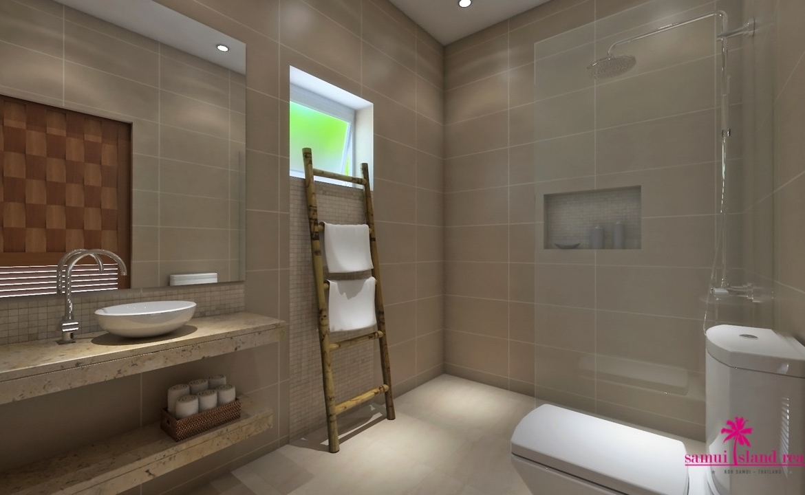 Koh Samui Sea View 2 Bedroom Villas For Sale Bathroom