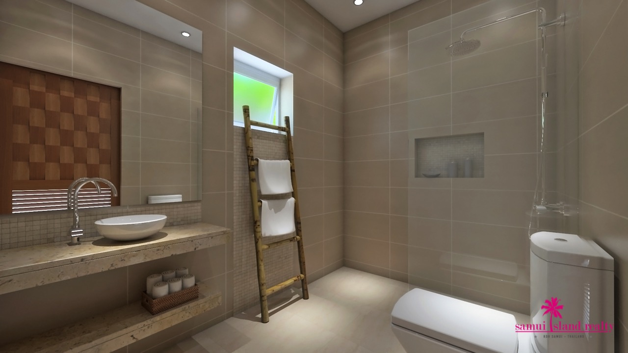 Koh Samui Sea View 2 Bedroom Villas For Sale Bathroom
